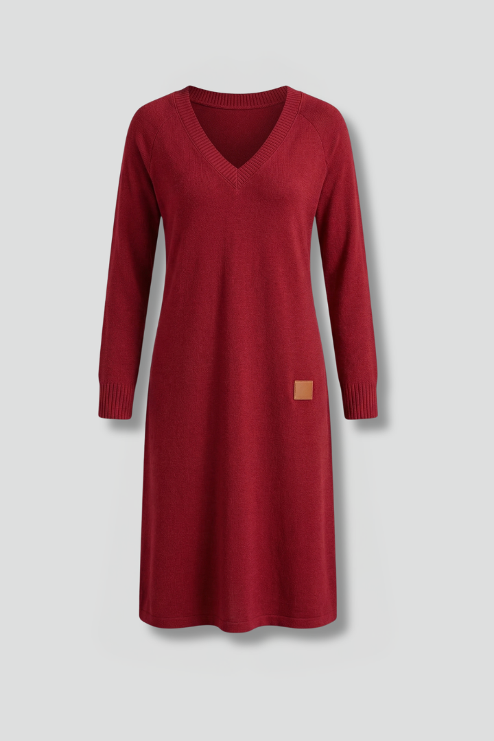 Genevieve Ashworth | Knit Midi Sweater Dress For Women