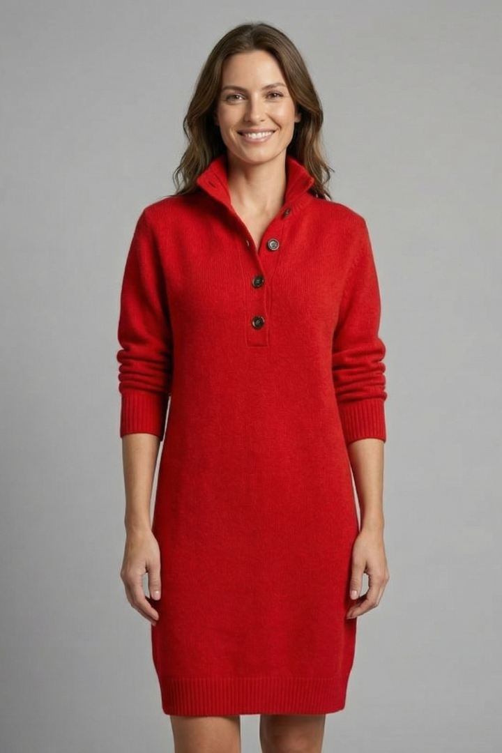 Adeline Rousseau | Knit Jumper Midi Dress For Women