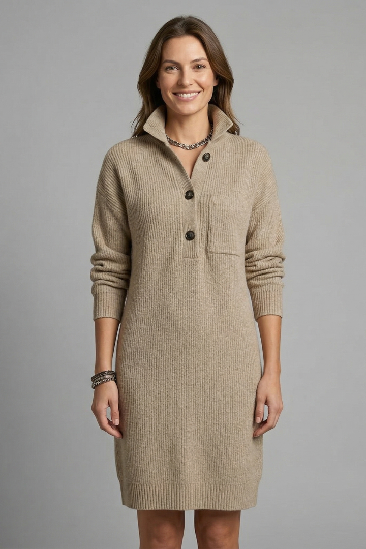 Adeline Rousseau | Knit Jumper Midi Dress For Women