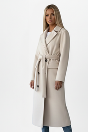 Charlotte Beaumont | Double Breasted Long Coat For Women