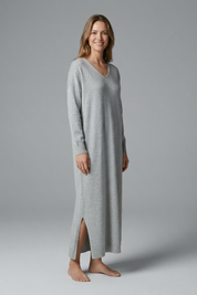 Charlotte Fontaine | Knit Maxi Dress Long Sleeve For Women