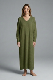 Charlotte Fontaine | Knit Maxi Dress Long Sleeve For Women