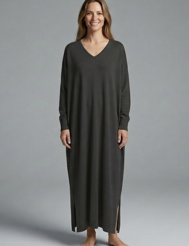 Charlotte Fontaine | Knit Maxi Dress Long Sleeve For Women