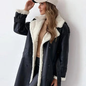 Vivienne Moreau | Luxe Shearling Winter Coat For Women