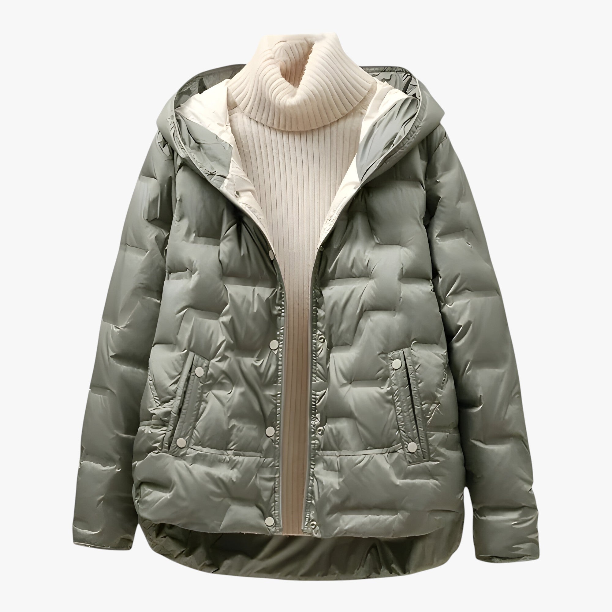 Lucienne Carver | Quilted Hooded Jacket For Women