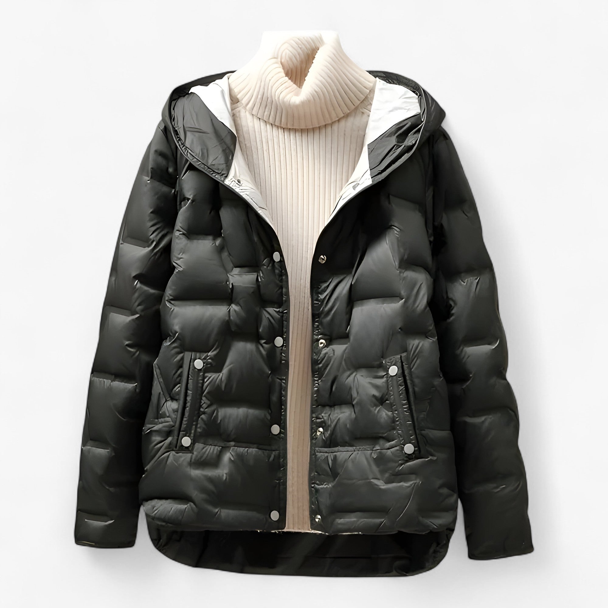 Lucienne Carver | Quilted Hooded Jacket For Women