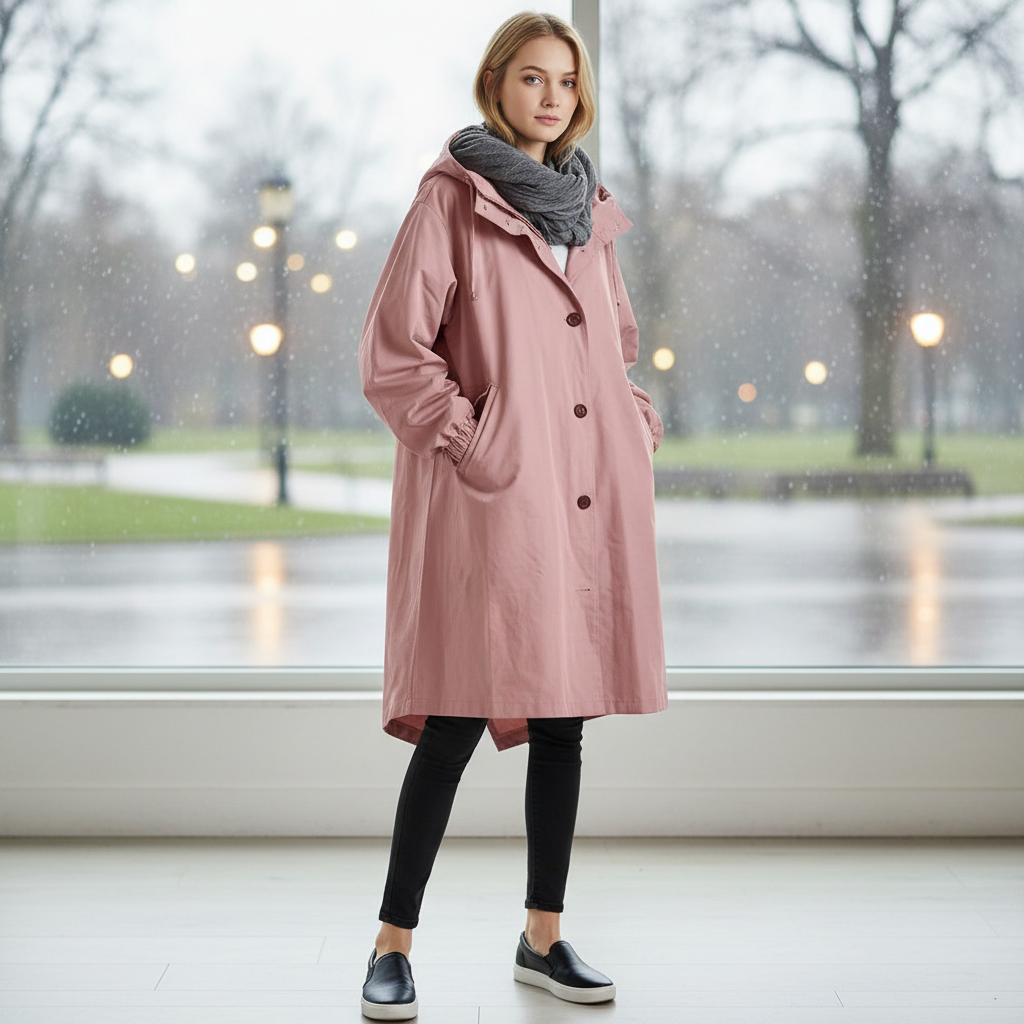 Isabeau Fontclair | Long Rain Jacket For Women