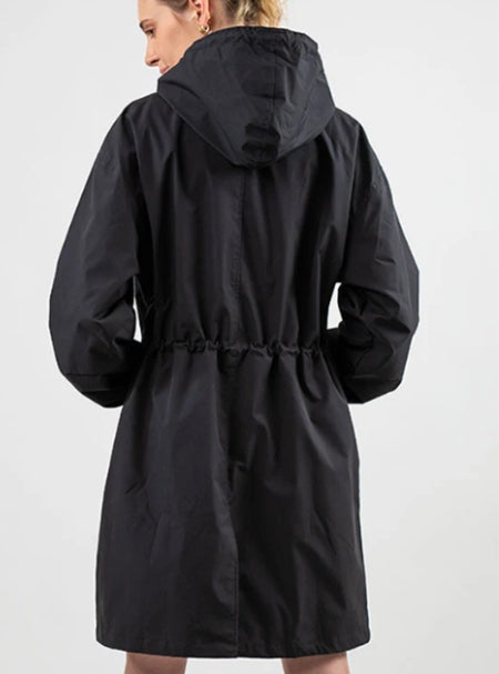 Lucienne Moreau | Long Hooded Rain Jacket For Women