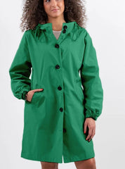 Lucienne Moreau | Long Hooded Rain Jacket For Women