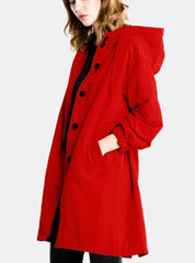Lucienne Moreau | Long Hooded Rain Jacket For Women