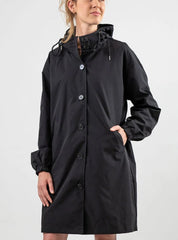 Lucienne Moreau | Long Hooded Rain Jacket For Women