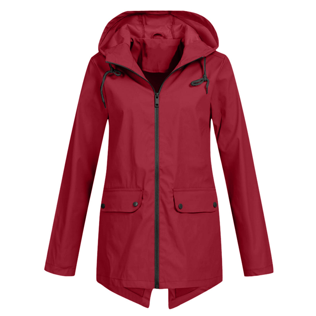 Clarisse Wentfield | Hooded Long Rain Jacket For Women
