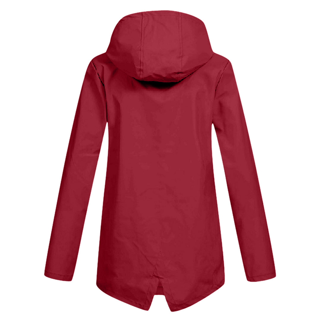 Clarisse Wentfield | Hooded Long Rain Jacket For Women
