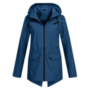 Clarisse Wentfield | Hooded Long Rain Jacket For Women