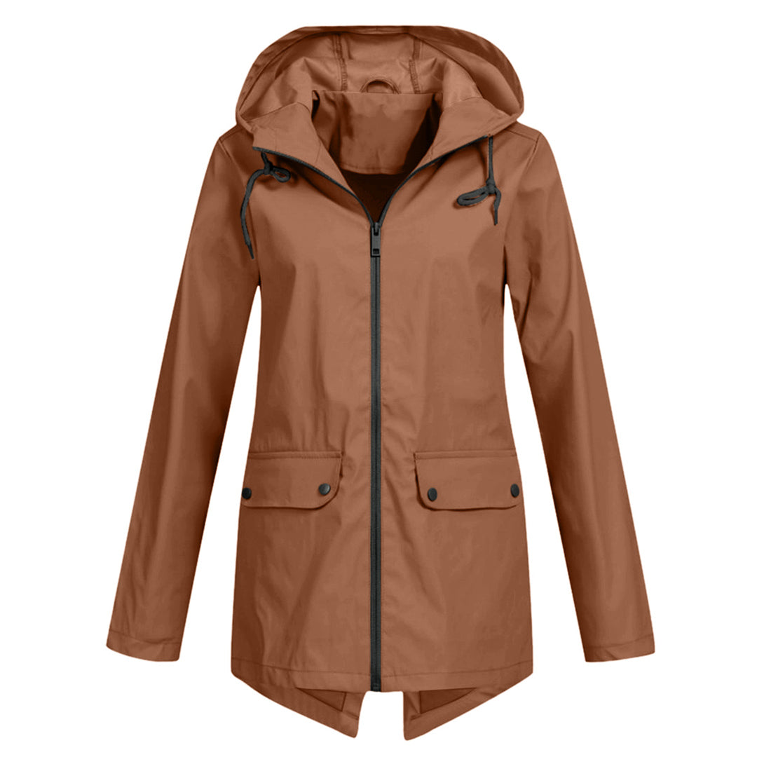 Clarisse Wentfield | Hooded Long Rain Jacket For Women