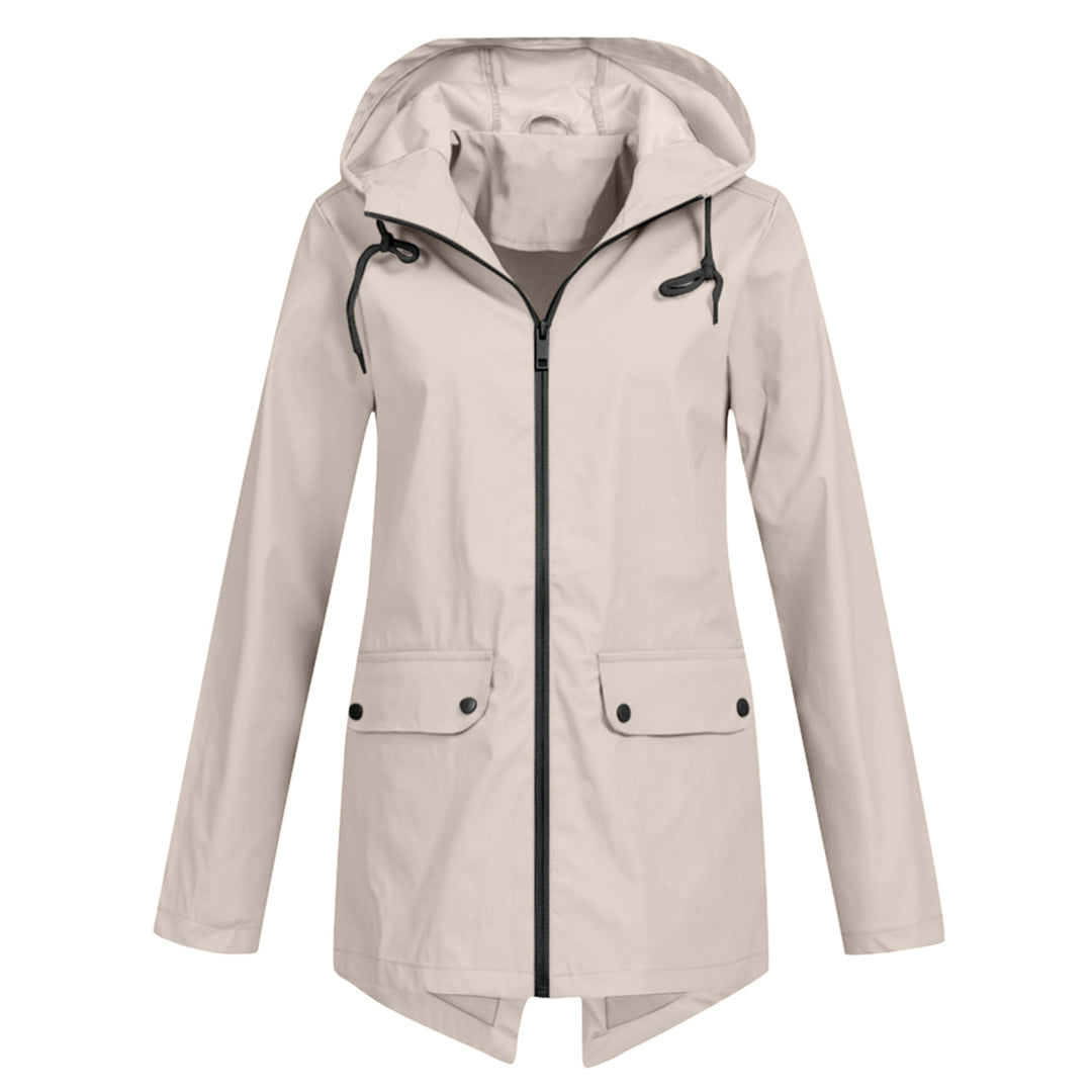 Clarisse Wentfield | Hooded Long Rain Jacket For Women