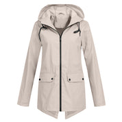 Clarisse Wentfield | Hooded Long Rain Jacket For Women