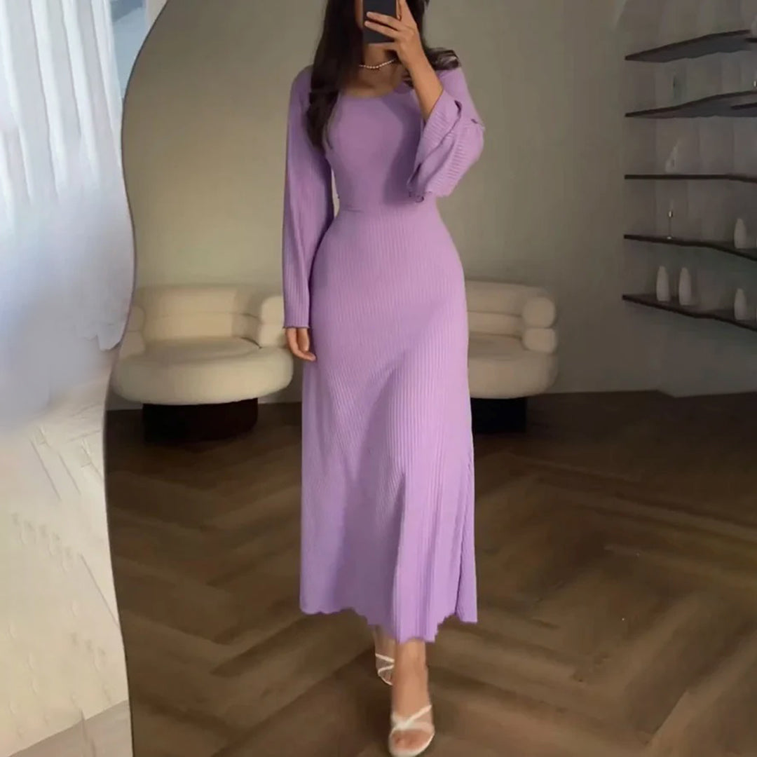 Valentina Moretti | Ribbed Maxi Dress For Women