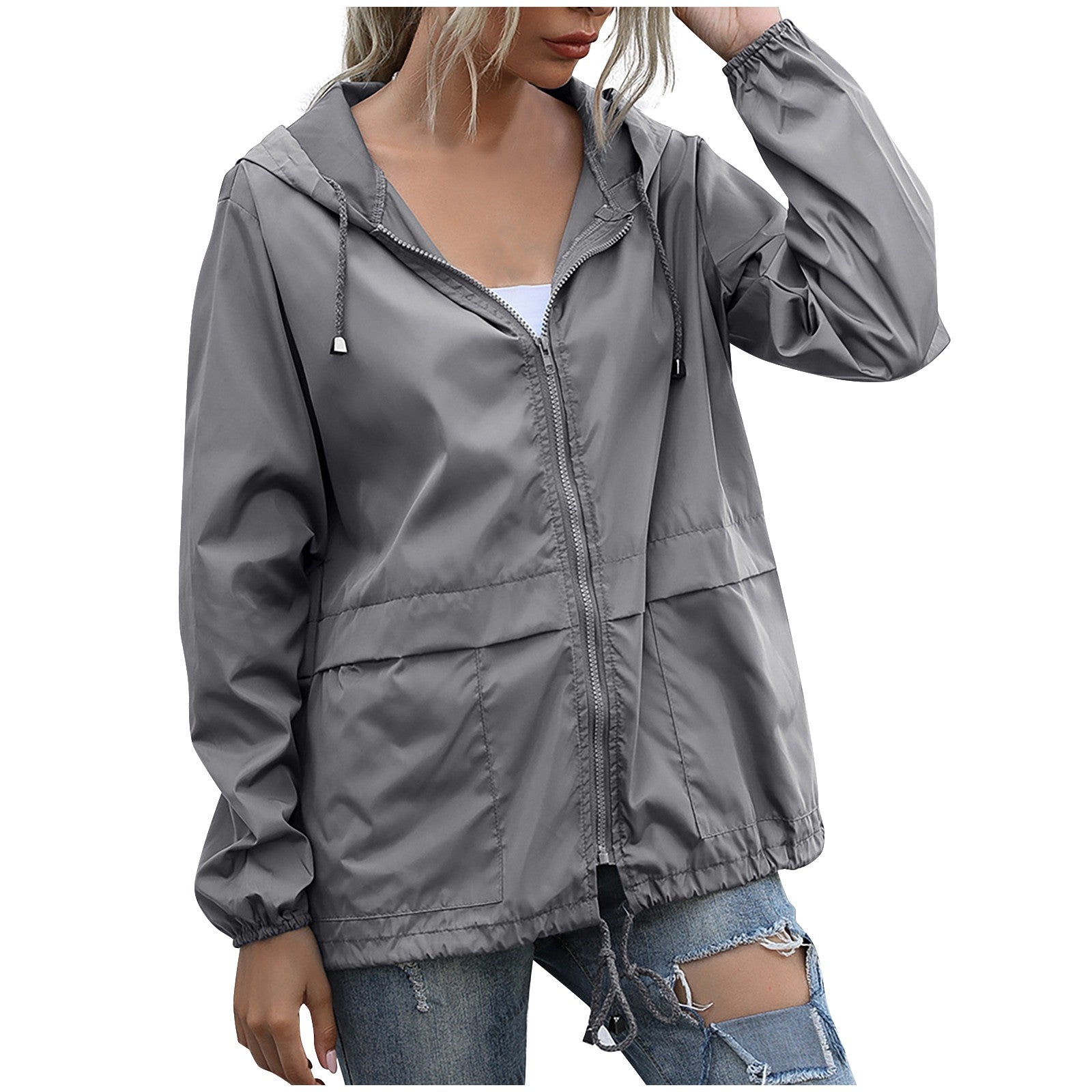 Vivienne Stormfield | Lightweight Hooded Rain Jacket For Women