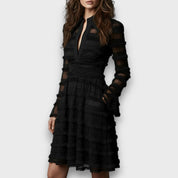 Odile Bellamy | Timeless Fringe-Detail Midi Dress For Women
