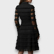 Odile Bellamy | Timeless Fringe-Detail Midi Dress For Women