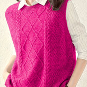 Marguerite Fontclair | Cable-Knit Sweater Vest For Women