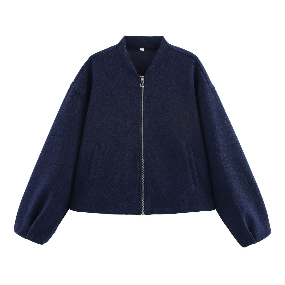 Noelle Fontclair | Stand Collar Wool-Blend Bomber Jacket For Women