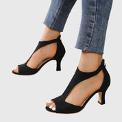 Marianne Vosclaire | Blush Pink Orthopedic Block Heel Sandals