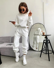 Rosalind Hartley | Knitted Fleece Two-Piece Lounge Set For Women