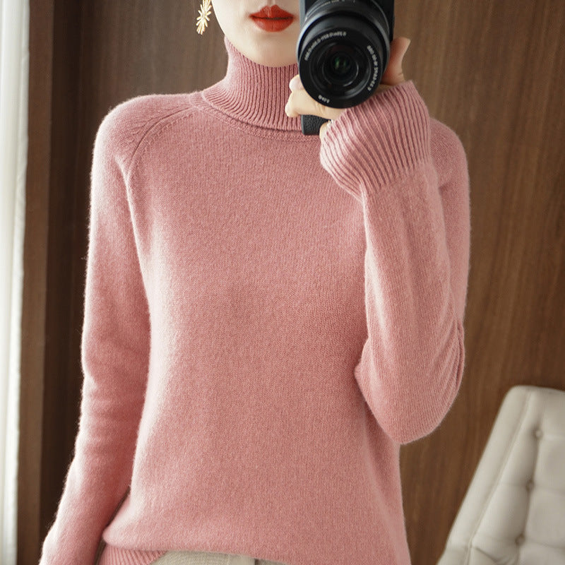 Ottavia Castellon | Turtleneck Ribbed Knit Sweater For Women