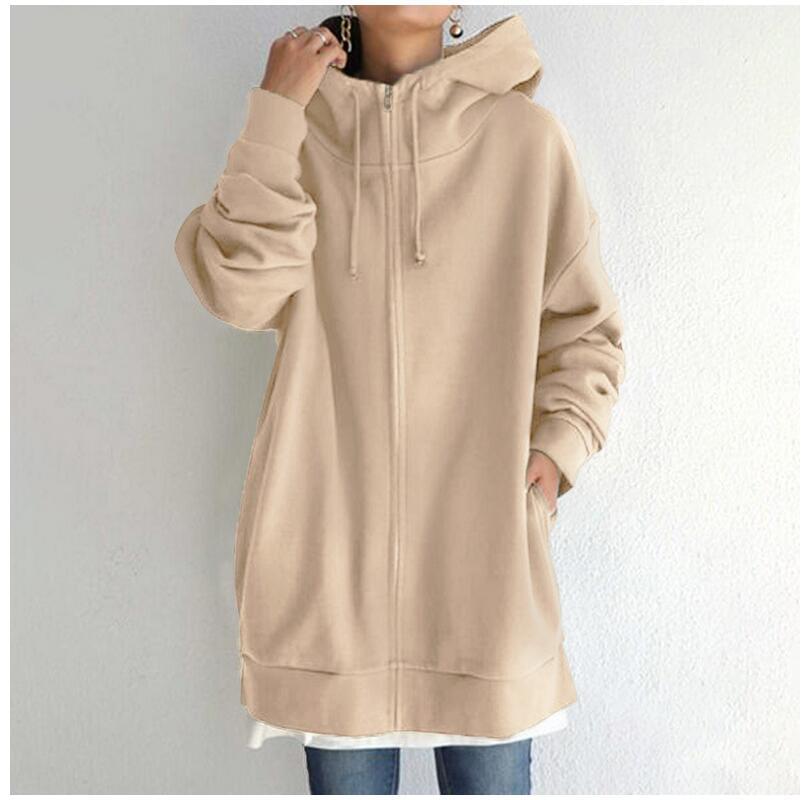 Solene Girard | Zip-Up Fleece Hoodie For Women
