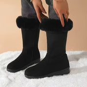 Camille Brindisi | Faux Fur Cuffed Snow Boots For Women
