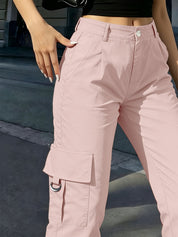 Sabine Hollande | High-Waisted Wide-Leg Cargo Pants For Women