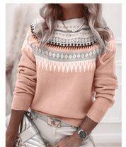 Solange Winterbourne | Nordic Fair Isle Oversized Sweater For Women