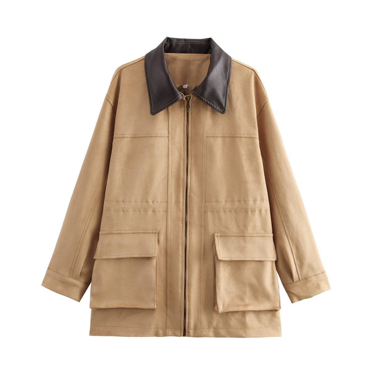 Amandine Foucher | Corduroy Collar Canvas Jacket For Women