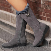 Camille Brindisi | Faux Fur Cuffed Snow Boots For Women