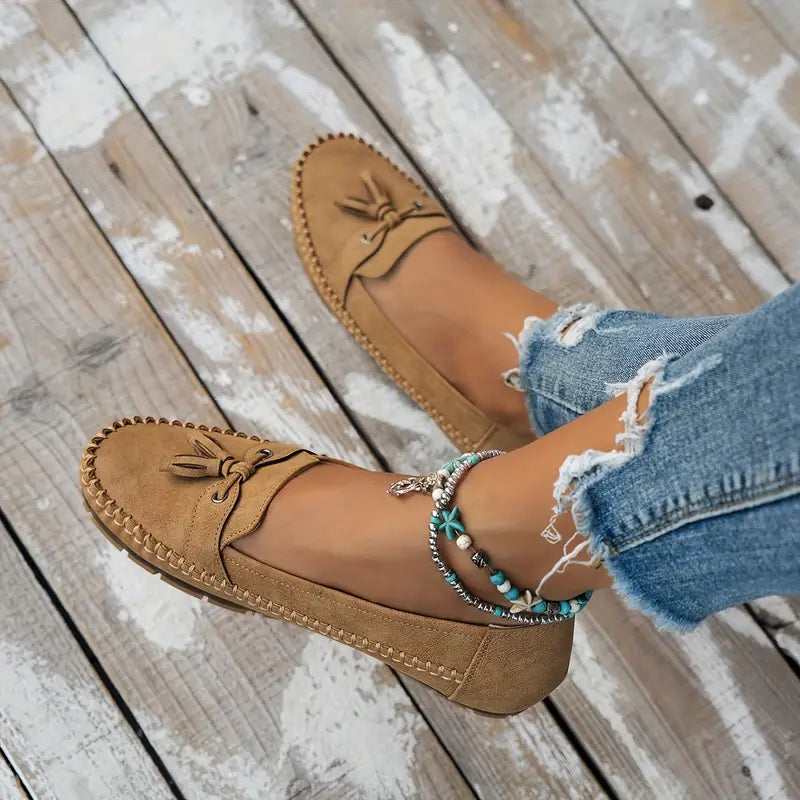 Brenna Caldwell | Tassel Loafer Flat For Women