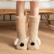 Amelie Dufresne | Cute Dog Slipper Socks For Women
