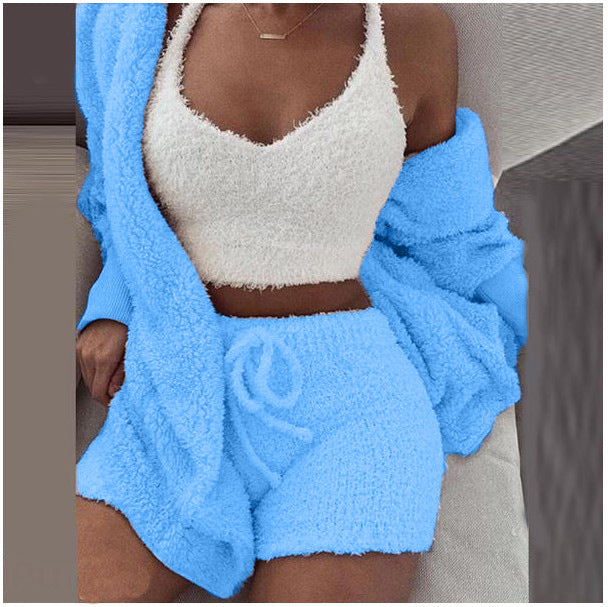 Rosette Linford | 3-Piece Fluffy Loungewear Set For Women
