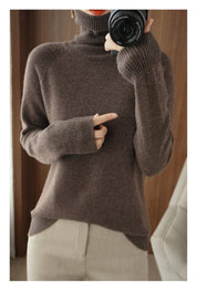 Ottavia Castellon | Turtleneck Ribbed Knit Sweater For Women