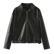 Gabrielle Montclair | Burgundy Leather Jacket For Women