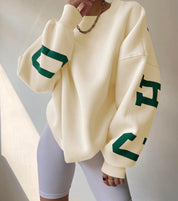 Colette Vasseur | Oversized Letter Print Sweater For Women