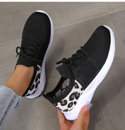 Selena Whitfield | Leopard Print Lace-Up Sneakers For Women