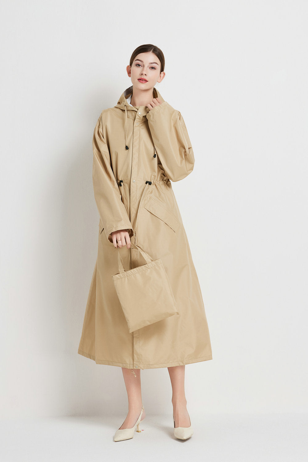 Eloise Marchmont | Women's Hooded Raincoat Trench Coat