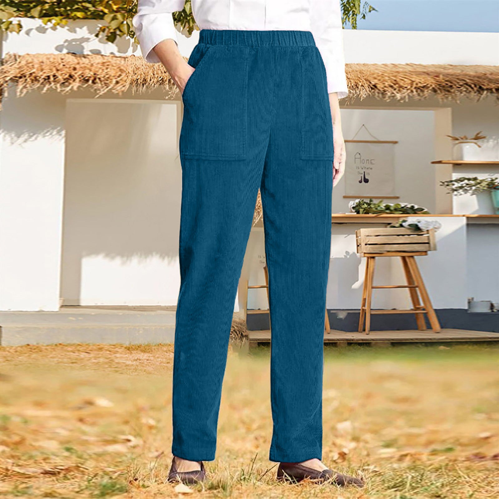 Vivienne Ashford | Corduroy Straight Leg Pants For Women