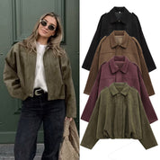 Renata Ashbourne | Faux Suede Pilot Jacket For Women