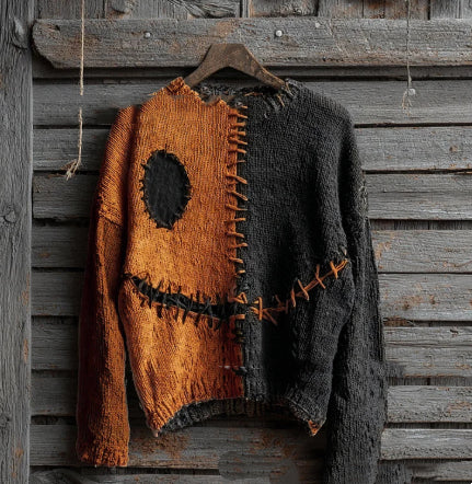 Odalys Ferrand | Halloween Cat Print Crew-Neck Sweater For Women