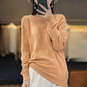 Lucette Harmond | Plaid Knit Sweater For Women