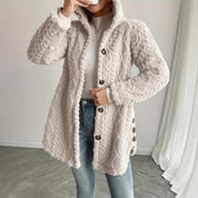 Celestine Harcourt | Hooded Teddy Midi Coat For Women