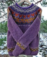 Solange Winterbourne | Nordic Fair Isle Oversized Sweater For Women